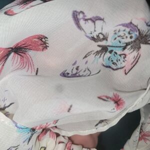 Floral Print Butterfly Headband